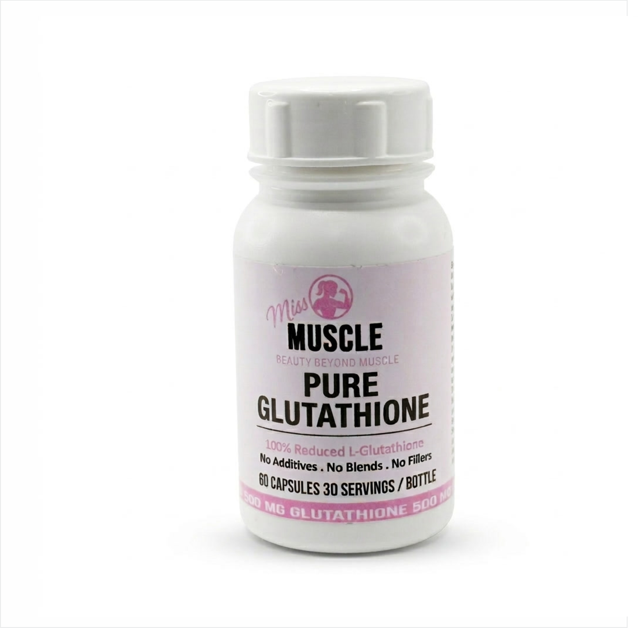 Miss Muscle Pure Glutathione | 60 Capsules (30-Day Supply)