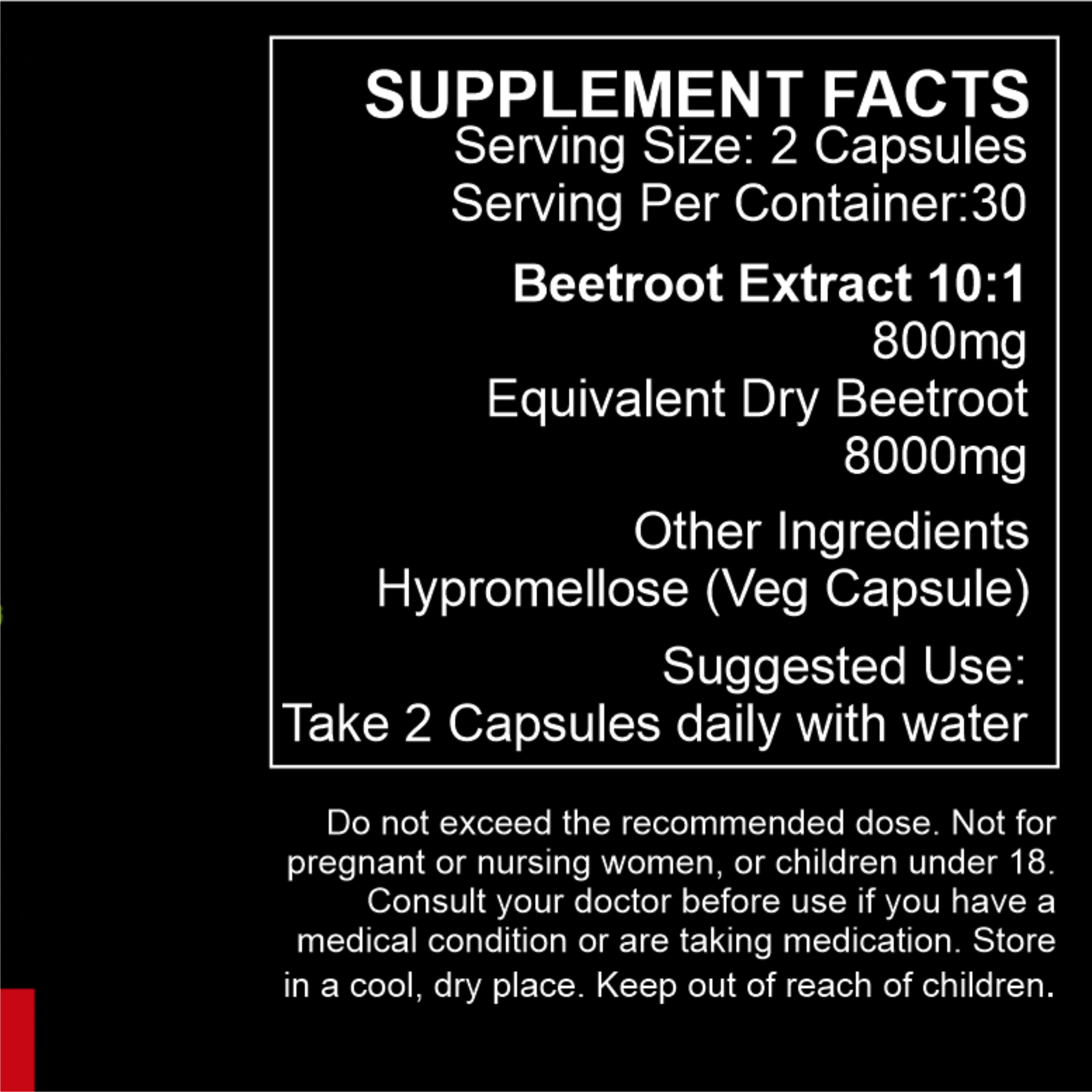 Beetroot Extract 10:1 Capsules - Image 3