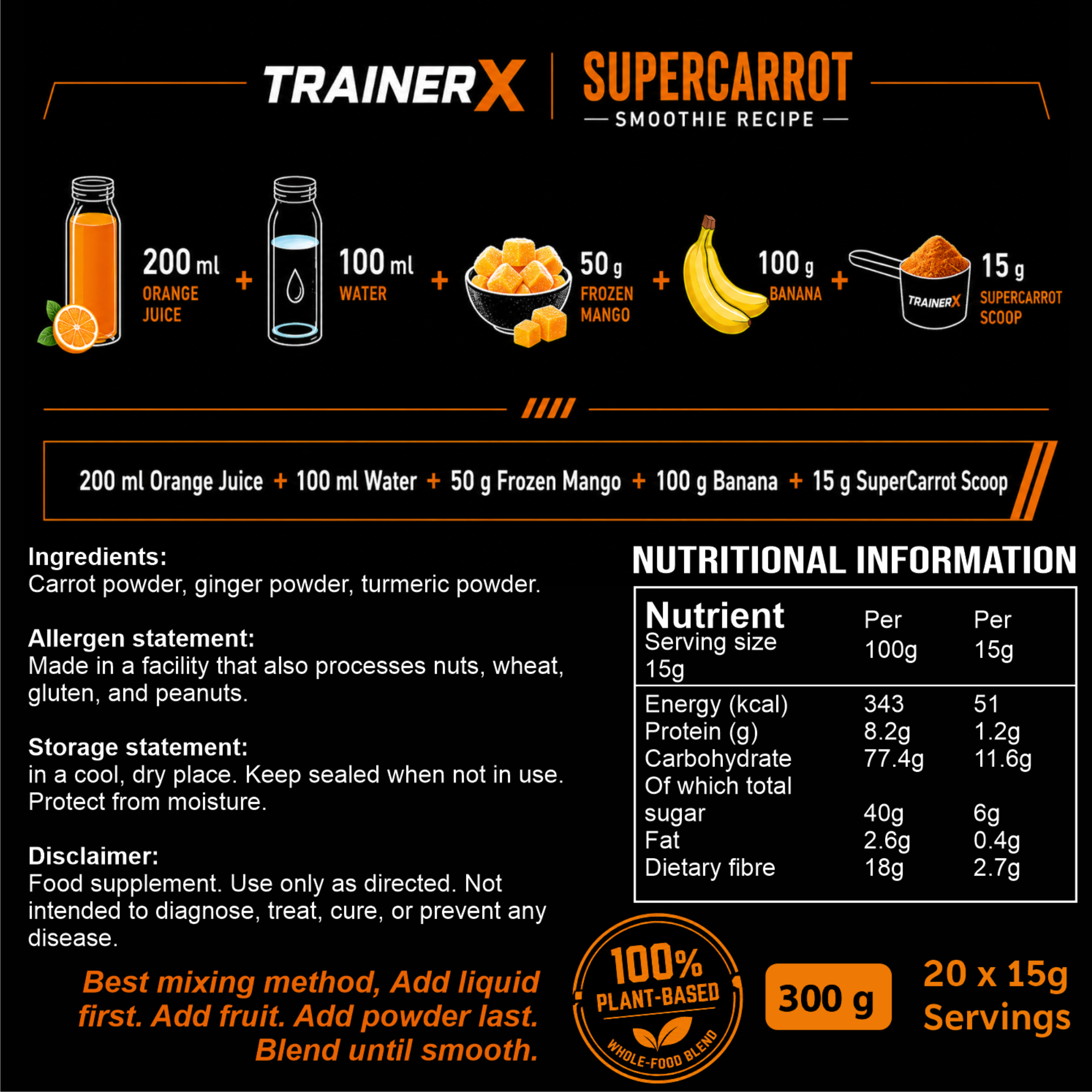 Carrot Smoothie Superfood - Image 2
